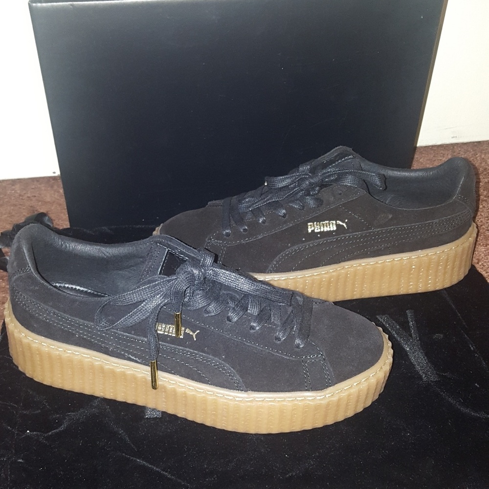 Puma Fenty Creeper Black/Oatmeal Women Size 8